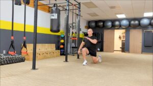 How to do Walking Lunges - resetting between lunges. 1 of over 100 exercises in our FREE Exercise Library by USMC Veteran & Personal Trainer Marine Miguel.