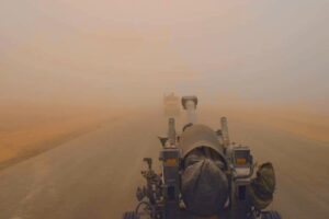 11th Marines Artillery Convoy Iraq Sandstorm