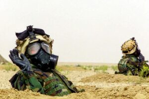 Iraq MOPP Suit Gas Mask