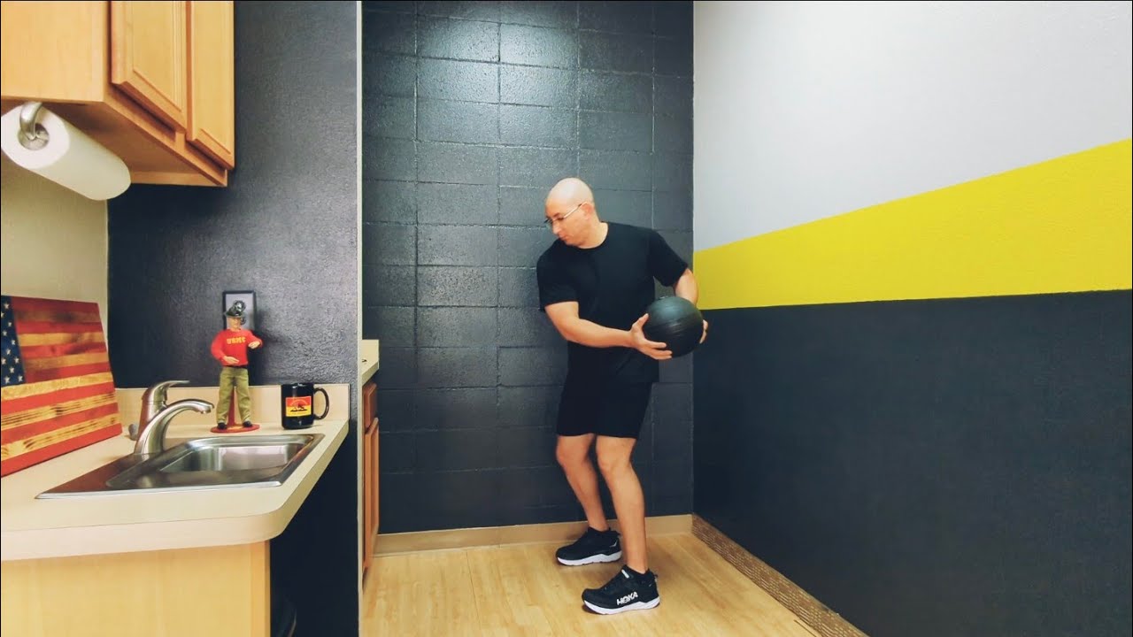 How to do ﻿Lateral Wall Ball Slams Exercise