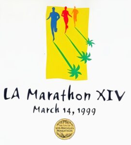 Los Angeles Marathon Poster March 14 1999